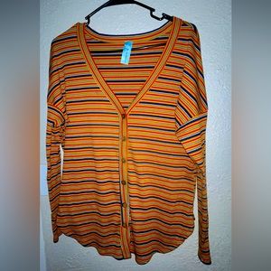 Long sleeve button up blouse